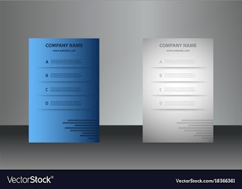 Vertical business cards print template personal vector image