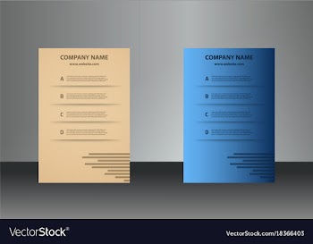 Vertical business cards print template personal vector image