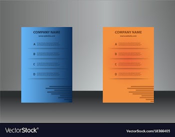 Vertical business cards print template personal vector image