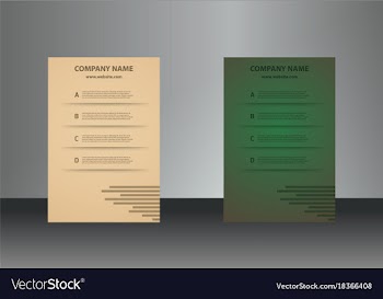 Vertical business cards print template personal vector image