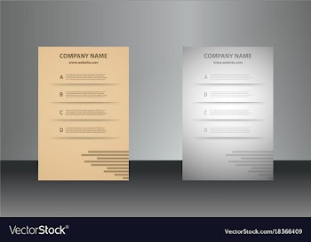 Vertical business cards print template personal vector image