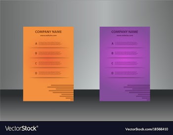 Vertical business cards print template personal vector image