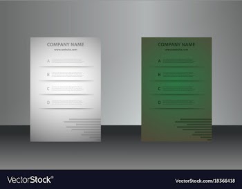 Vertical business cards print template personal vector image