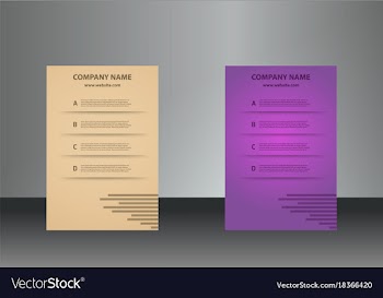 Vertical business cards print template personal vector image