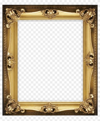 Vertical Classic Transparent Frame With Ornaments - Transparent Frames