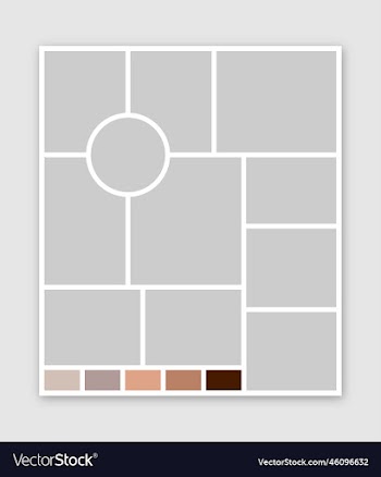 vertical photo collage grid moodboard
