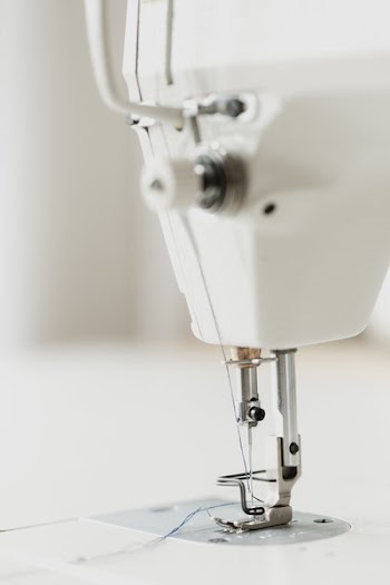 Vertical Sewing Needle Closeup