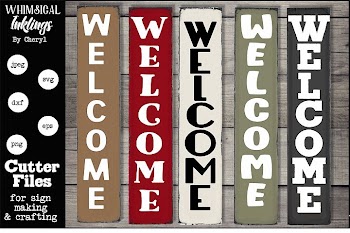 Vertical Welcome SVG Collection