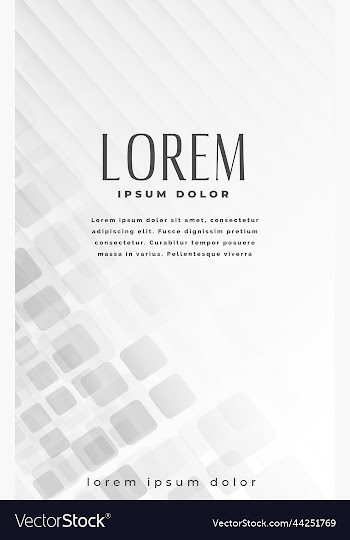 vertical white banner with gray mosaic pattern