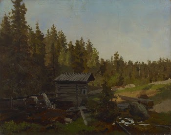 Vesimylly suomalaisessa metsässä, 1857, Werner | Free Photo - rawpixel