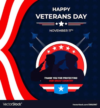 veterans day november 11th banner background