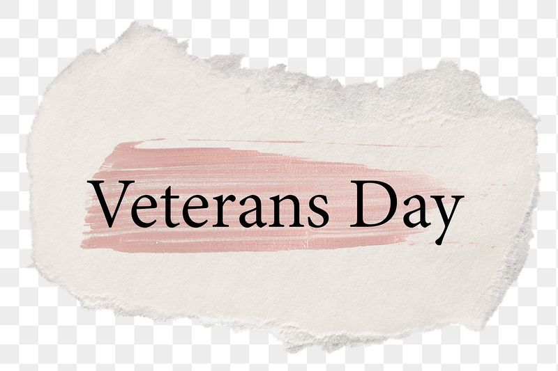 Veterans day png word sticker | Free PNG - rawpixel