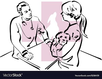 Veterinarian vector image