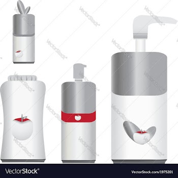 Vi bottles vector image