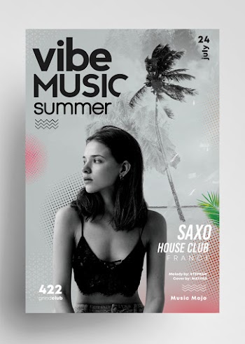 Vibe Summer Free PSD Flyer Template