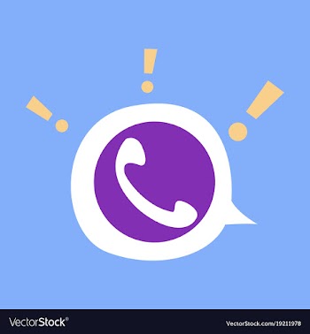 Viber flat icon element template for design vector image