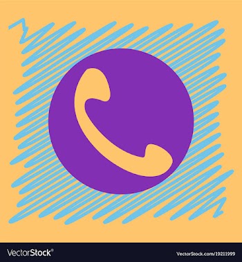 Viber flat icon element template for design vector image
