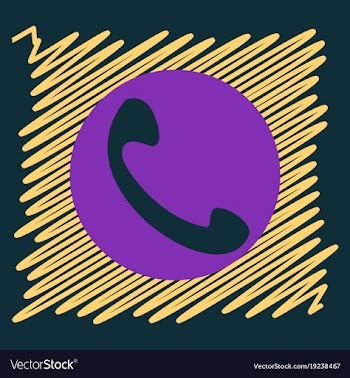 Viber flat icon element template for design vector image