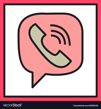 Viber flat icon element template for design vector image