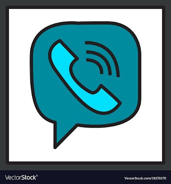Viber flat icon element template for design vector image
