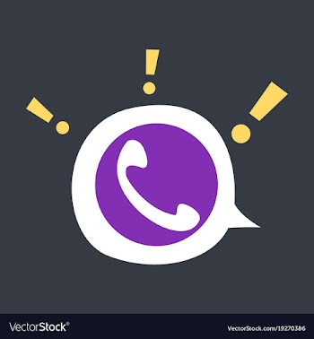 Viber flat icon element template for design vector image