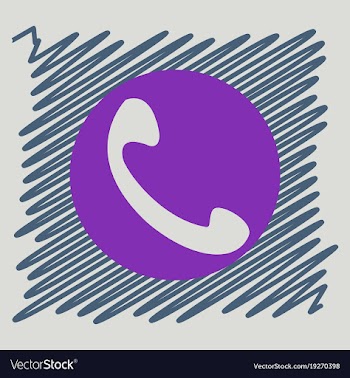 Viber flat icon element template for design vector image