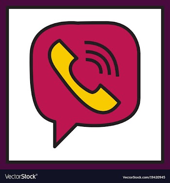 Viber flat icon element template for design vector image