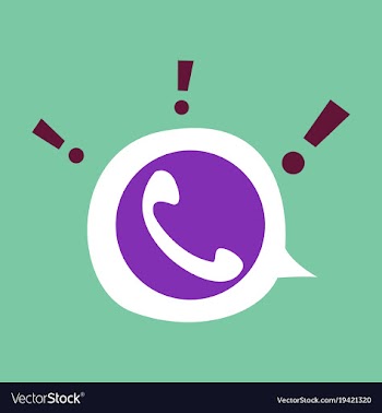 Viber flat icon element template for design vector image