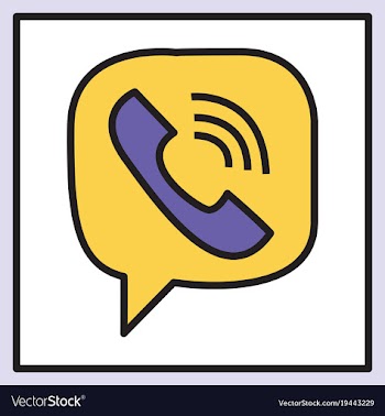 Viber flat icon element template for design vector image