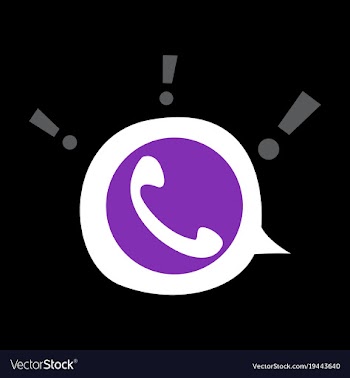 Viber flat icon element template for design vector image