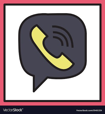 Viber flat icon element template for design vector image