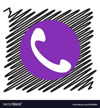 Viber flat icon element template for design vector image