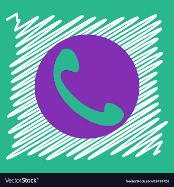 Viber flat icon element template for design vector image