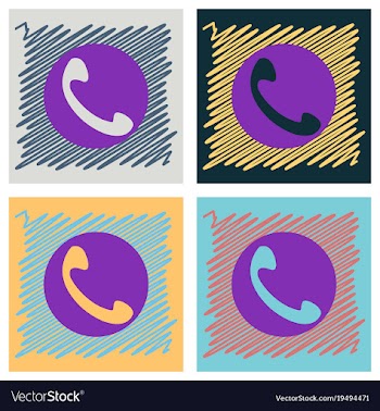 Viber flat icon element template for design vector image