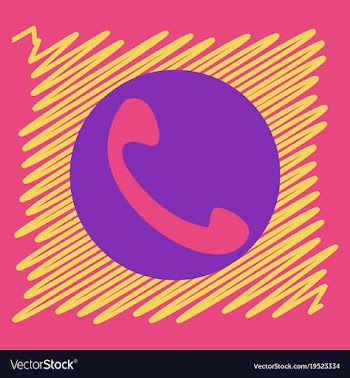 Viber flat icon element template for design vector image