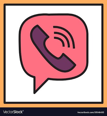 Viber flat icon element template for design vector image