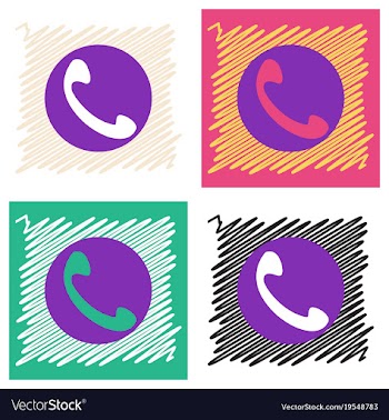 Viber flat icon element template for design vector image