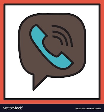 Viber flat icon element template for design vector image