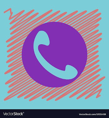 Viber flat icon element template for design vector image