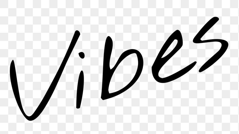 Vibes word png, simple typography | Free PNG - rawpixel