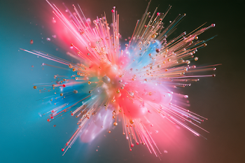 Vibrant 3D Abstract Animation Burst