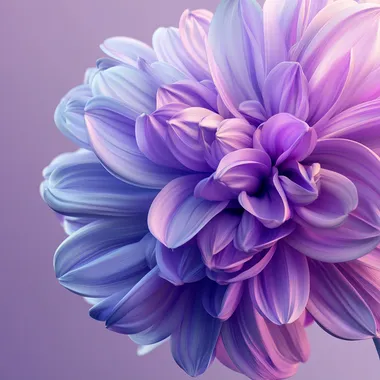 Vibrant 3D Floral Design in Minimalist Space Vibrant 3D Floral Design in Minimalist Space