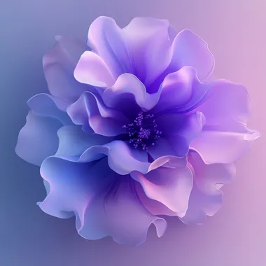Vibrant 3D Flower in Space: A Minimalist and Realistic Creation Vibrant 3D Flower in Space: A Minimalist and Realistic Creation