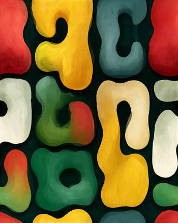 Vibrant Abstract Color Shapes