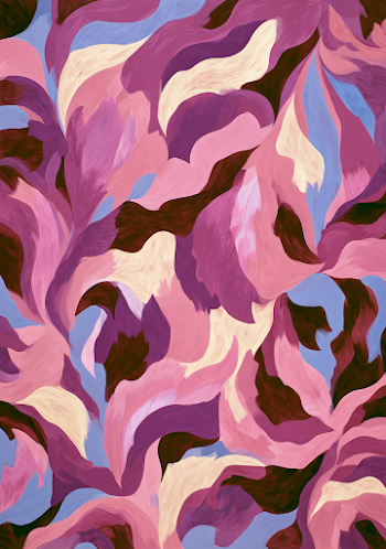 Vibrant Abstract Curvilinear Shapes