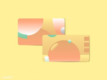 Vibrant abstract design business card | Free stock vector - 581655