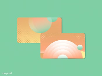 Vibrant abstract design business card | Free stock vector - 581662