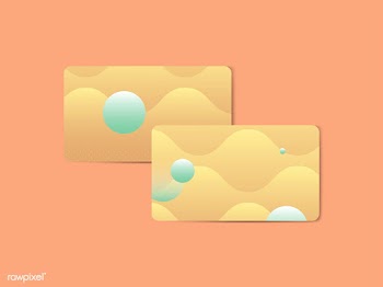 Vibrant abstract design business card | Free stock vector - 581698