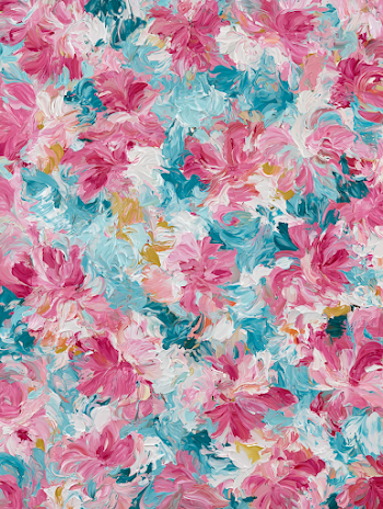 Vibrant Abstract Floral Symphony