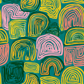 Vibrant Abstract Hand-Drawn Pattern